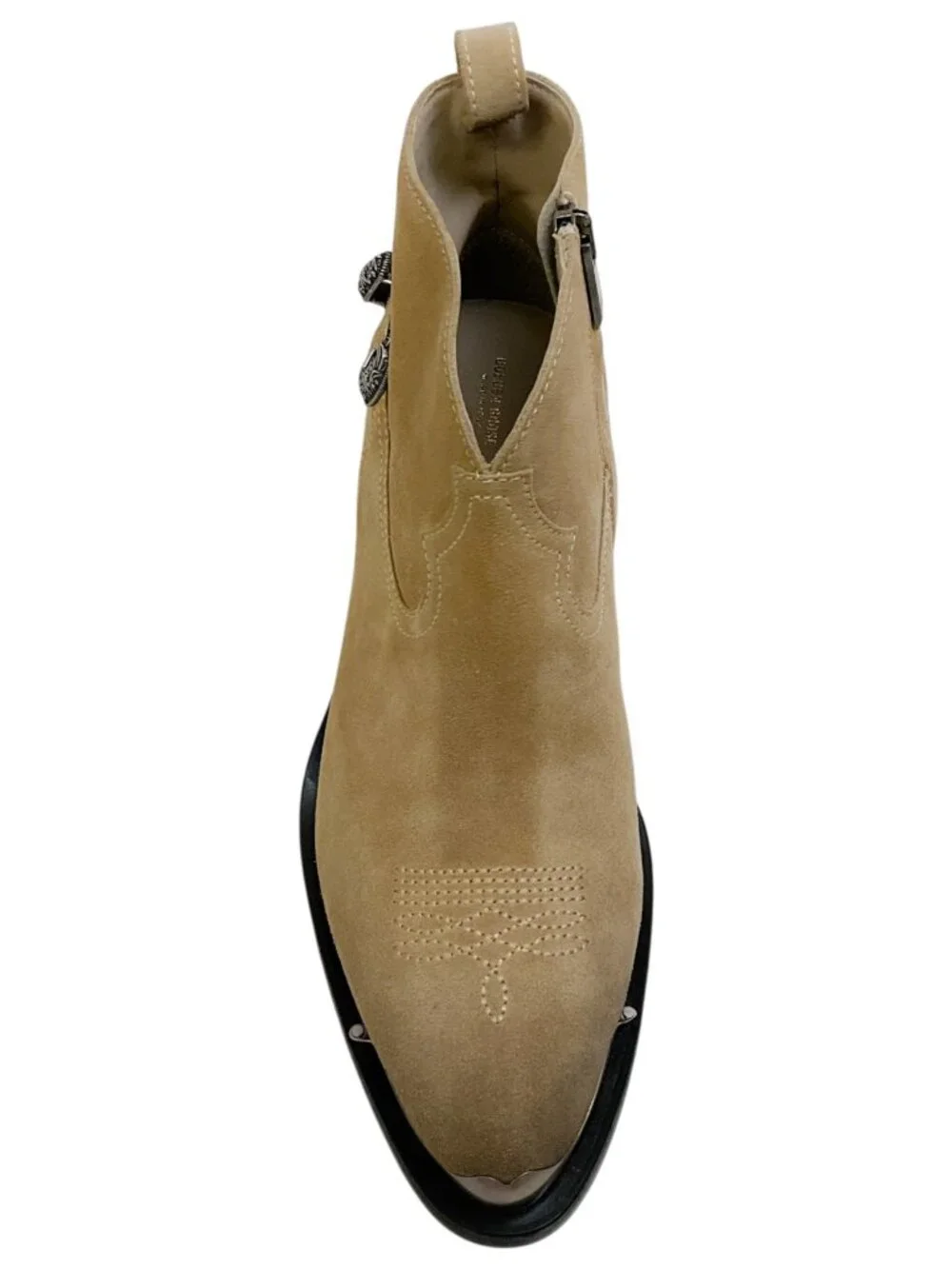 Golden Goose Deluxe Brand Tan Suede Patty Western Ankle Booties - Picture 4 of 9